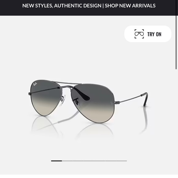 Ray-Ban Classic Gunmeral Frame Gradient Grey Lens - Picture 6 of 8